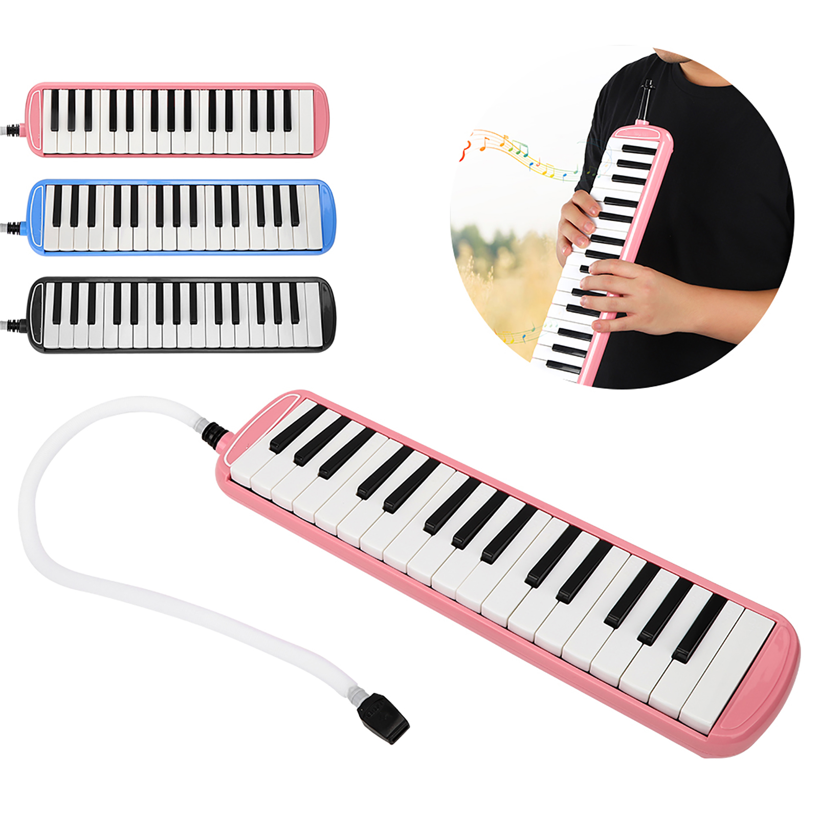 Musical Instrument Melodica - Mouth Piece Melodica Instrument with 32