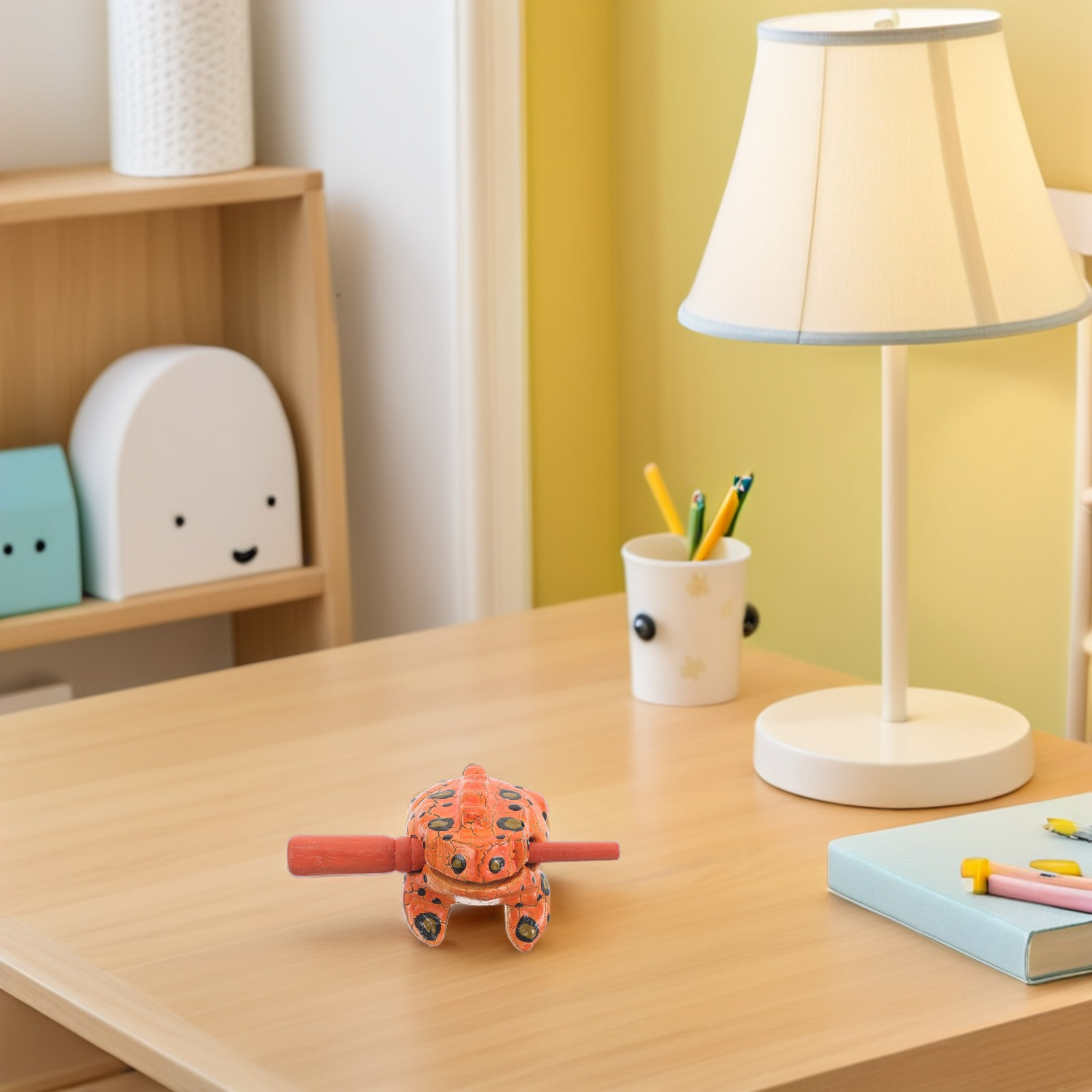 Guiro Scraper Instrument - 1Set Animal Shaped Frog Guiro Wooden