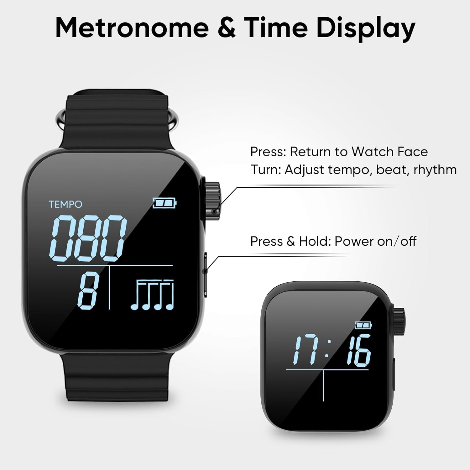 Musical Instrument Gif - Wearable Vibrating Metronome 40-240 Bpm Smart