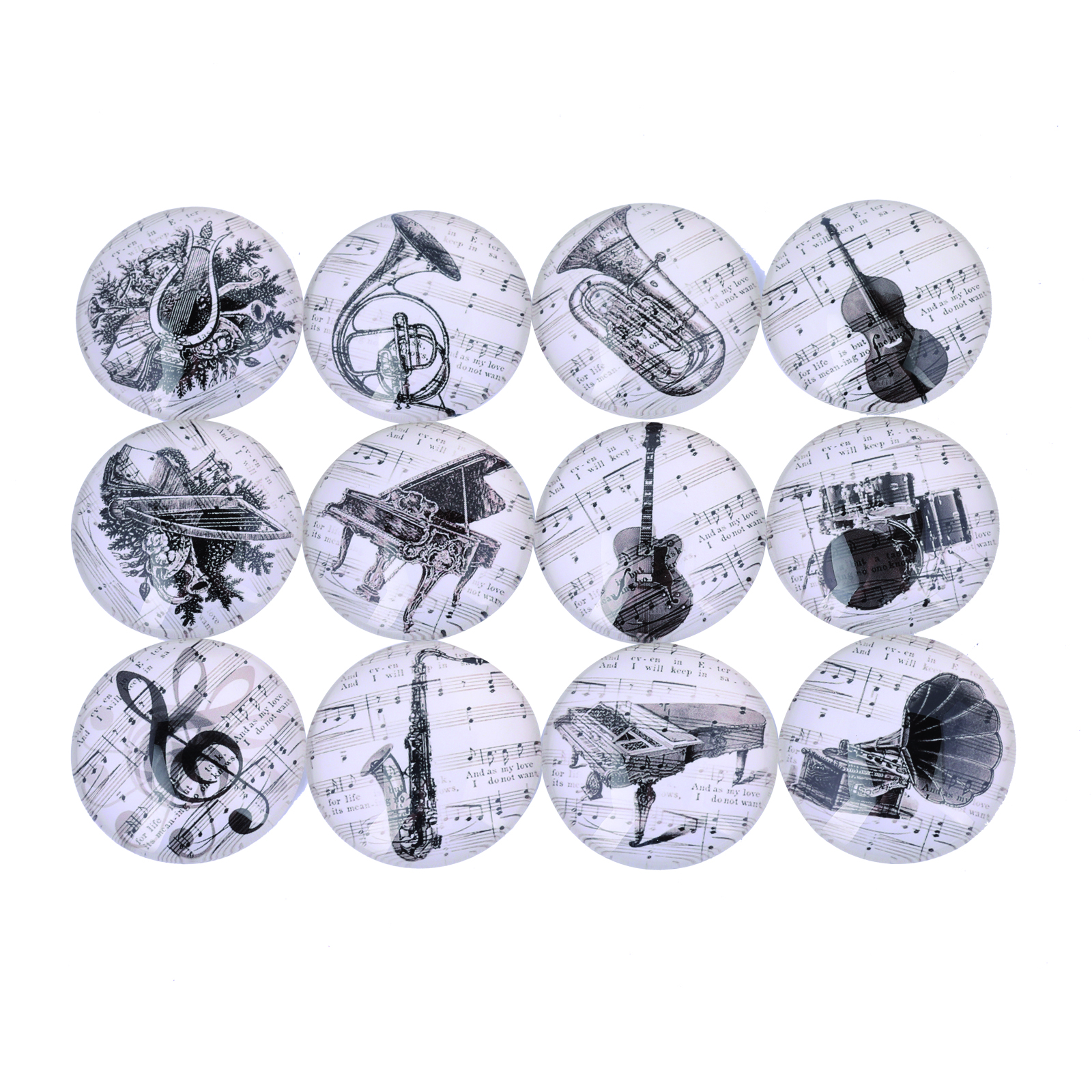 Musical Instrument Glass - onwear mix music instrument photo vintage