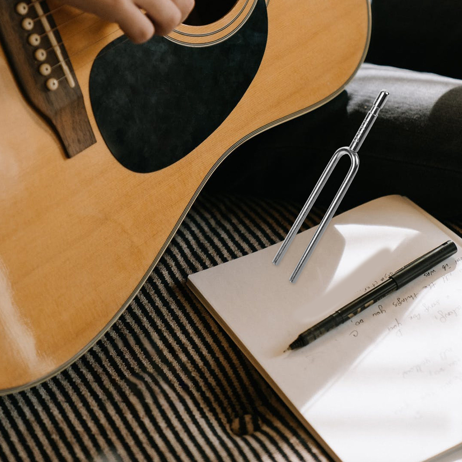 Musical Instrument Tuning Guitar Tuner. Standard Guitar Tuning - Reliable Metal A440 Tuning Fork 440Hz