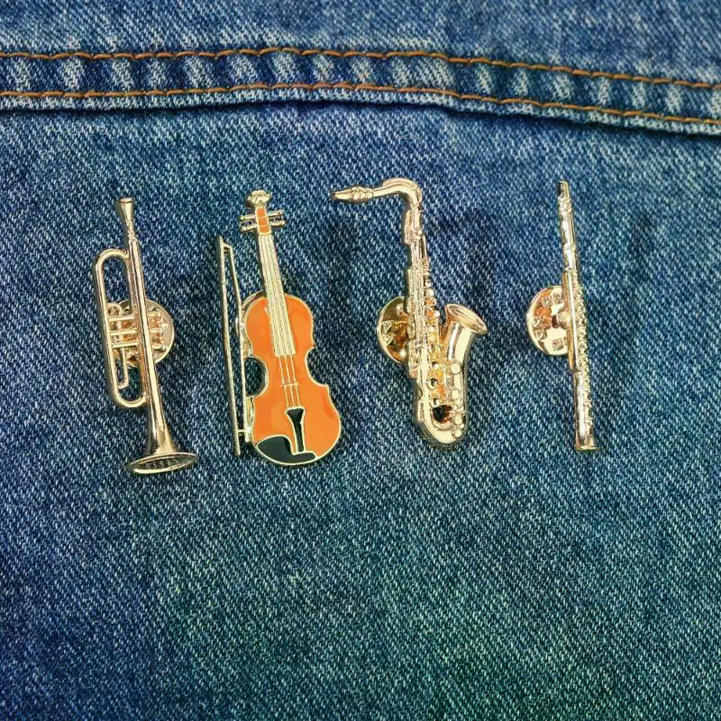 Musical Instrument Lyre - 1Pcs Symphony Orchestra Badge Funny Musical