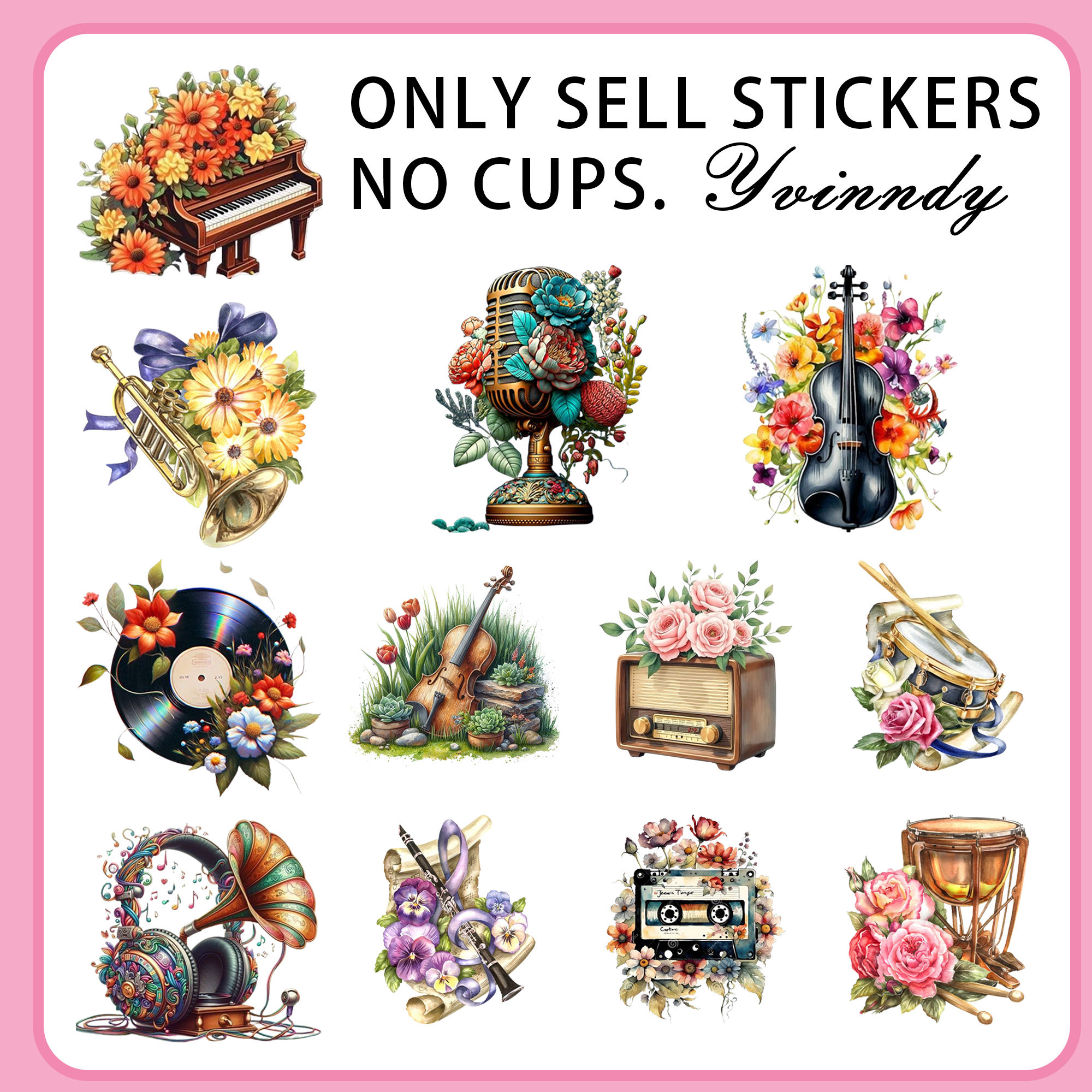 5Pcs/Set Vintage Musical Instr - Musical Instrument Glass recensione e prezzo
