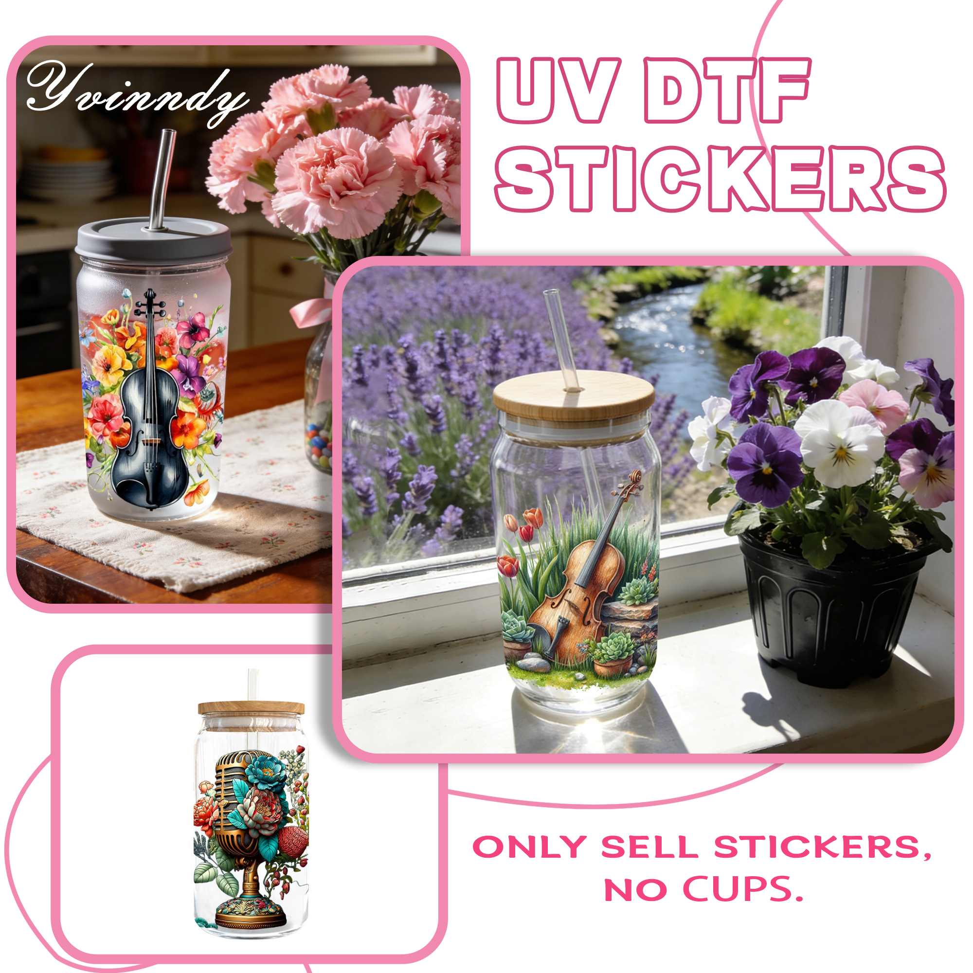 5Pcs/Set Vintage Musical Instr - Musical Instrument Glass recensione e prezzo
