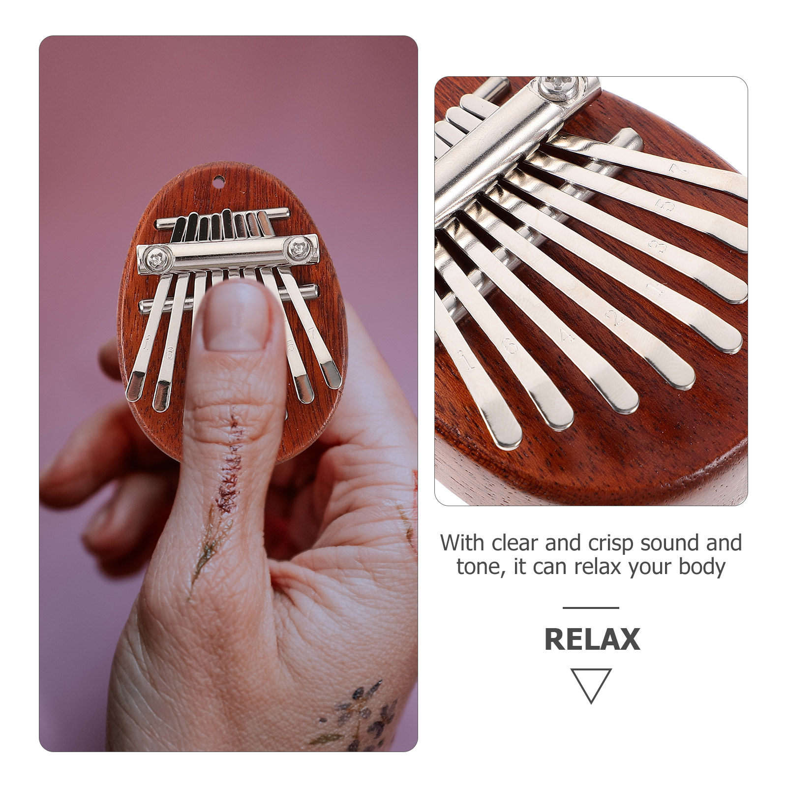1Set Kalimba Thumb Piano Mini  - A Musical Instrument With Keys recensione e prezzo