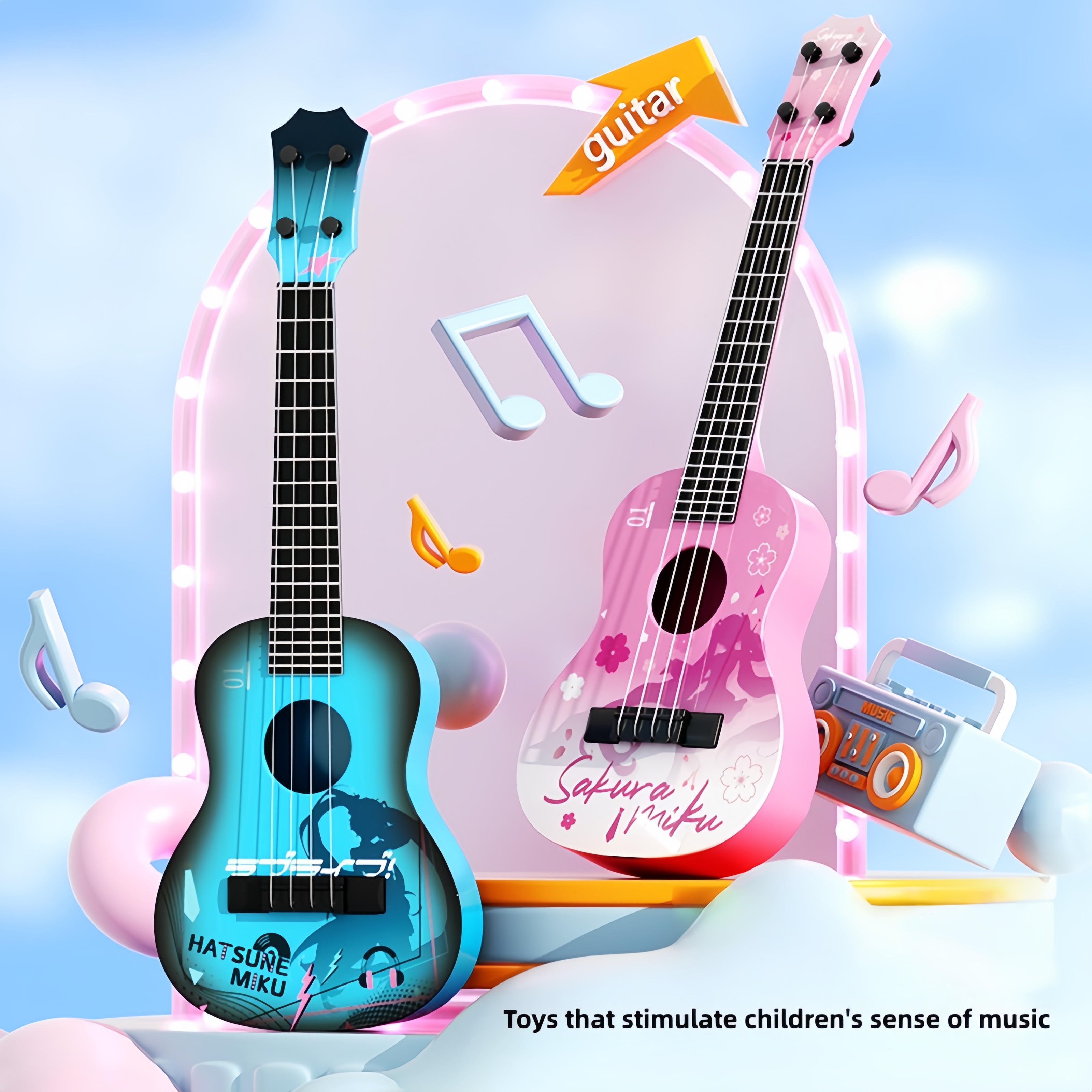 Beginner's Guitar Ukulele for  - Musical Instrument Project recensione e prezzo