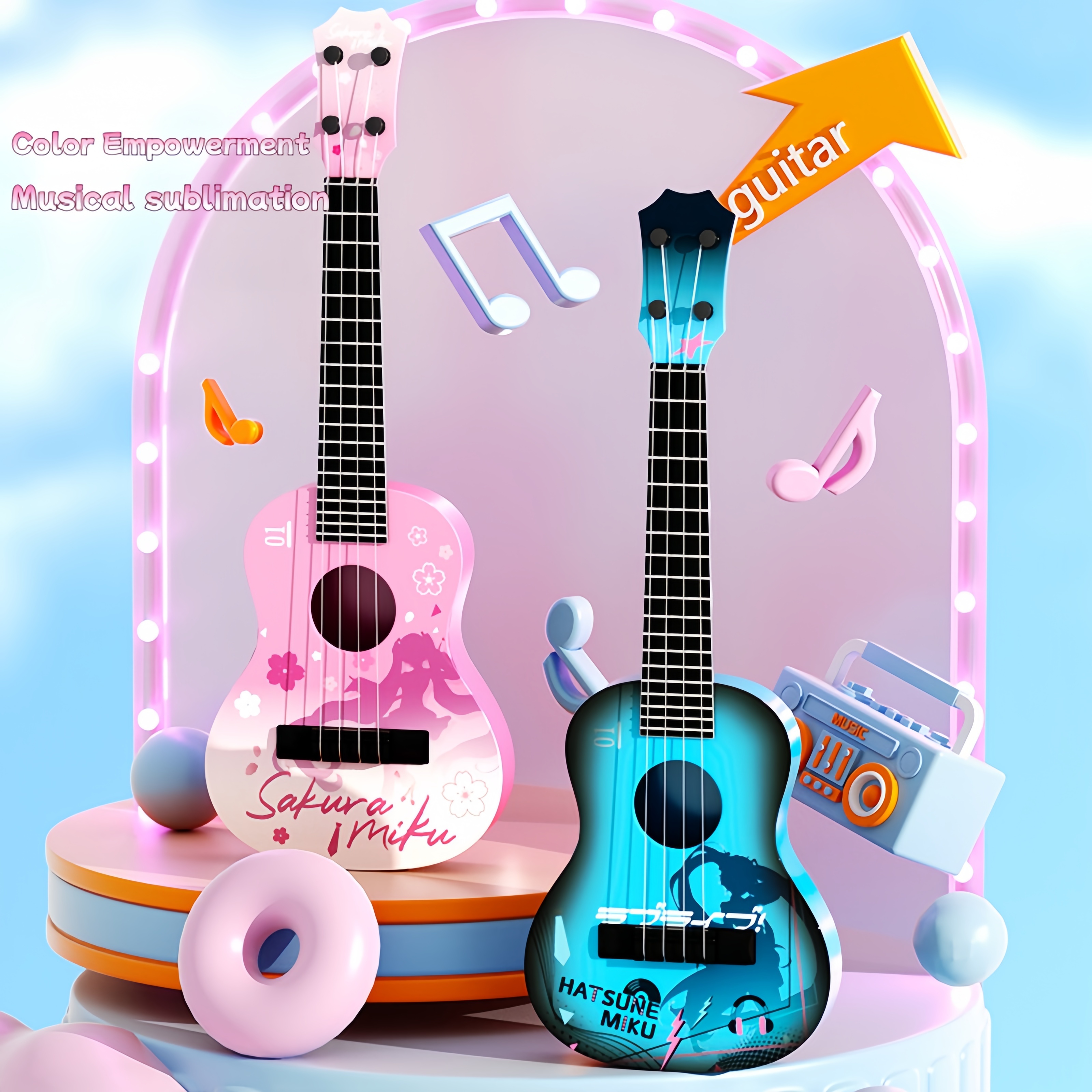 Beginner's Guitar Ukulele for  - Musical Instrument Project recensione e prezzo