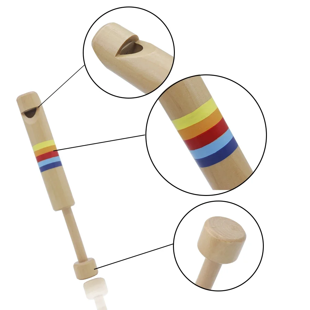 Pull-Out Recorder Wooden Small - Musical Instrument You Pull In And Out recensione e prezzo