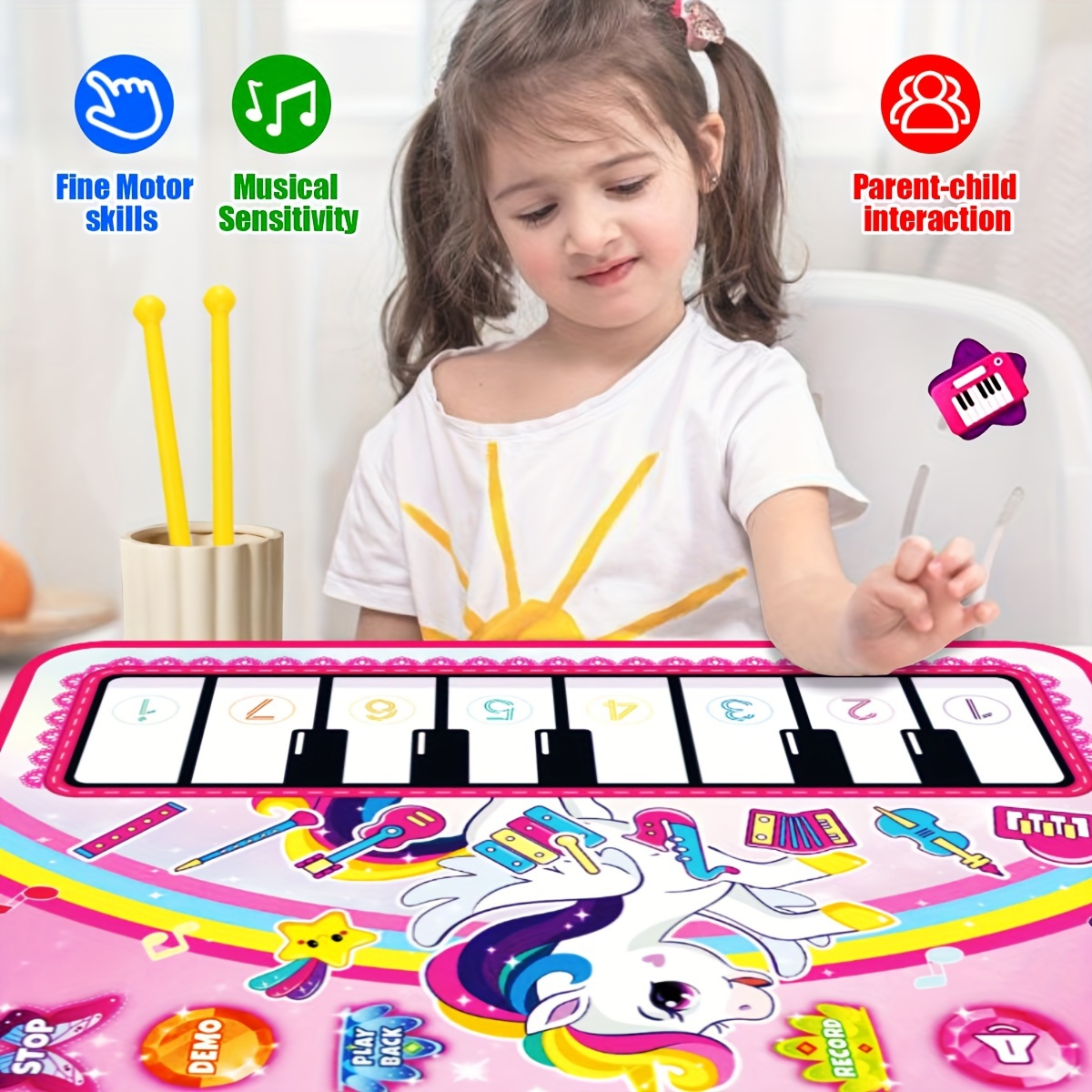 3 In 1 Music Sensory Play Mat  - Musical Instrument No Touch recensione e prezzo