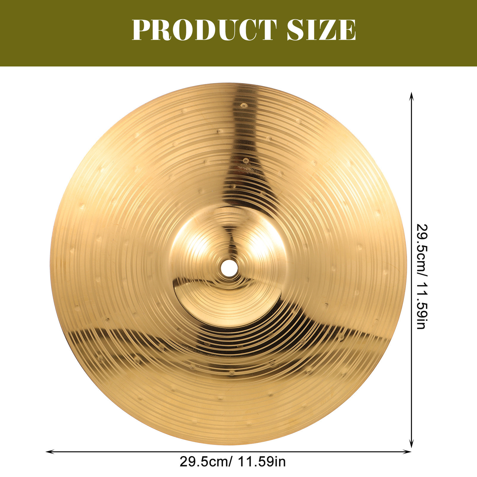 Brass Crash Cymbal Smooth Edge - Musical Instrument Jazz recensione e prezzo