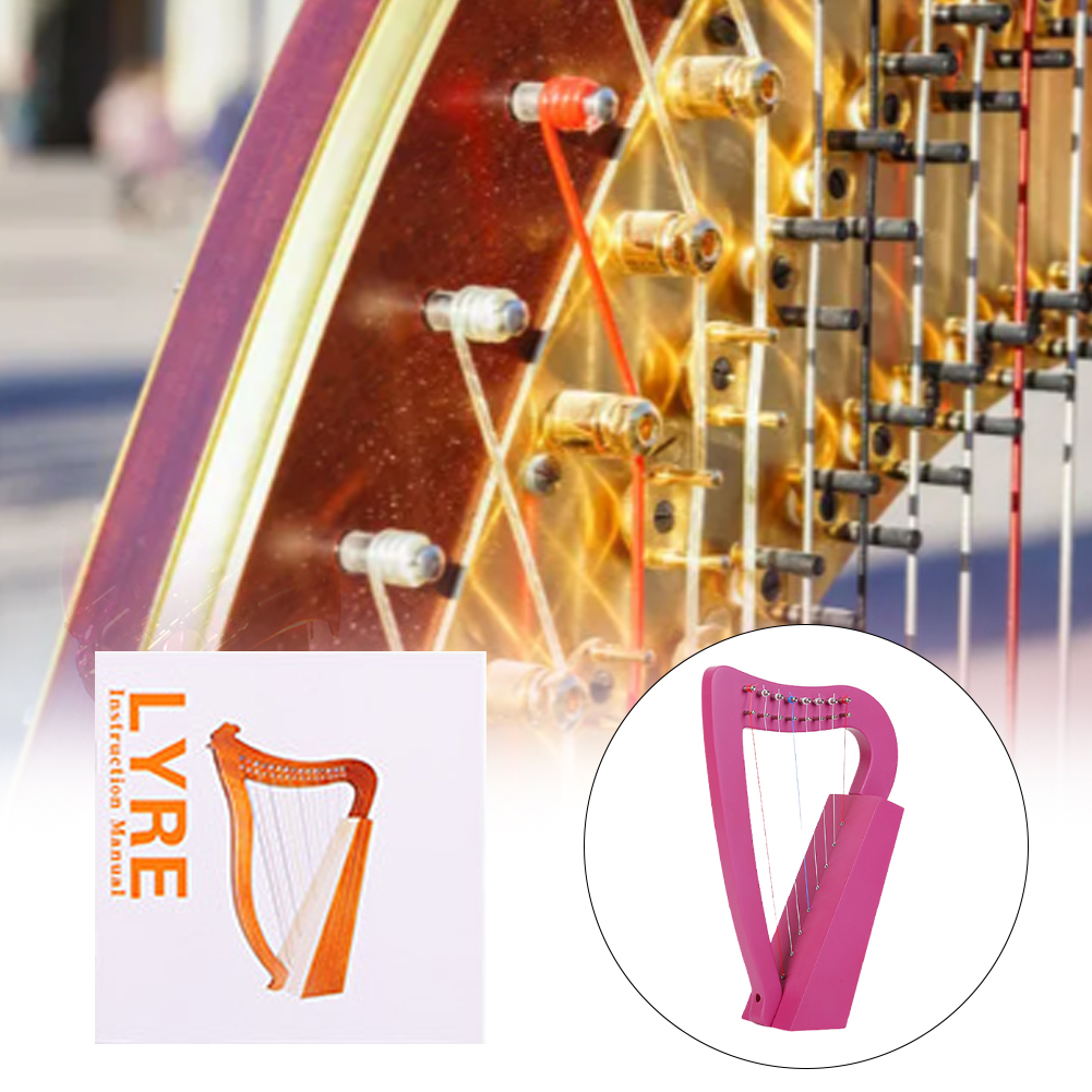 8 Strings Lyre Harp Solid Wood - Musical Instrument Lyre recensione e prezzo
