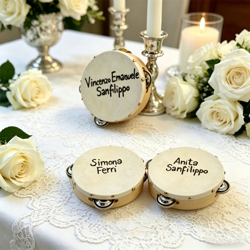3/5PCS ﻿ Wedding Tambourine Dr - Musical Instrument Name recensione e prezzo