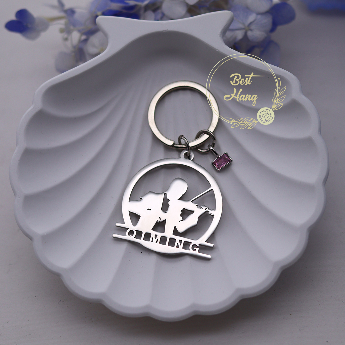 Custom Name Birthstone Pendant - Musical Instrument Name recensione e prezzo