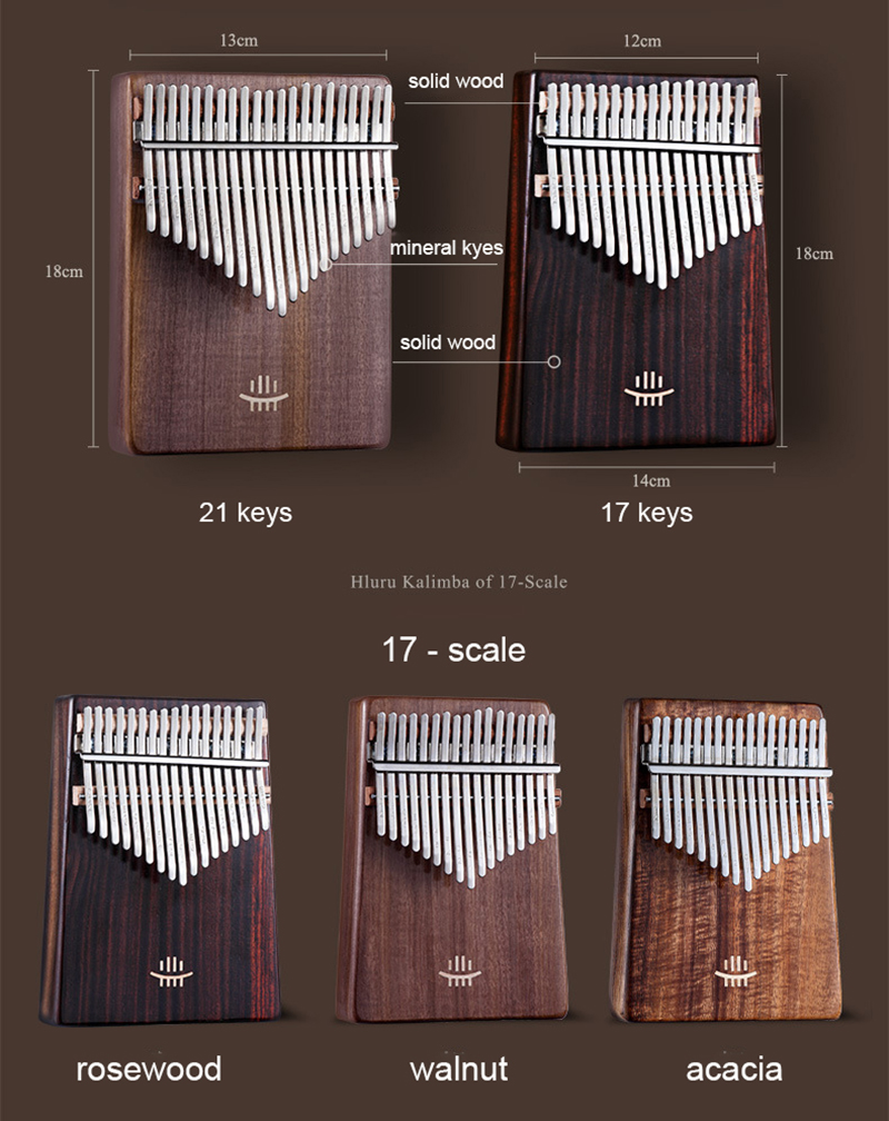 Hluru Kalimba 17 Keys with Hol - A Musical Instrument With Keys recensione e prezzo