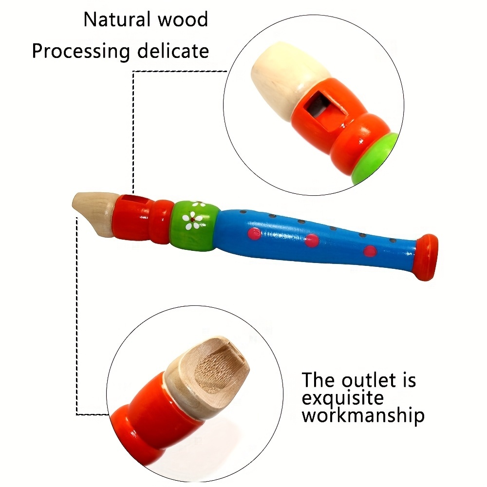 1pc Wooden Flute 6-Hole Colorf - Musical Instrument Fagot recensione e prezzo