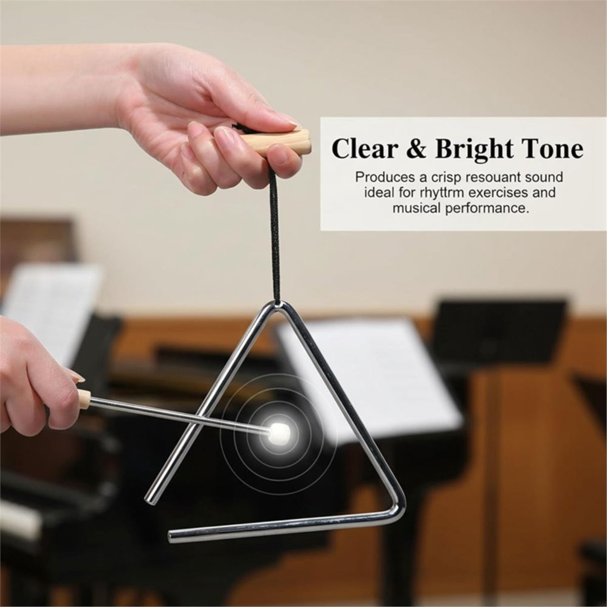 B72ABG 2PCS 6 Inch Triangle Mu - Triangle Beater Music recensione e prezzo