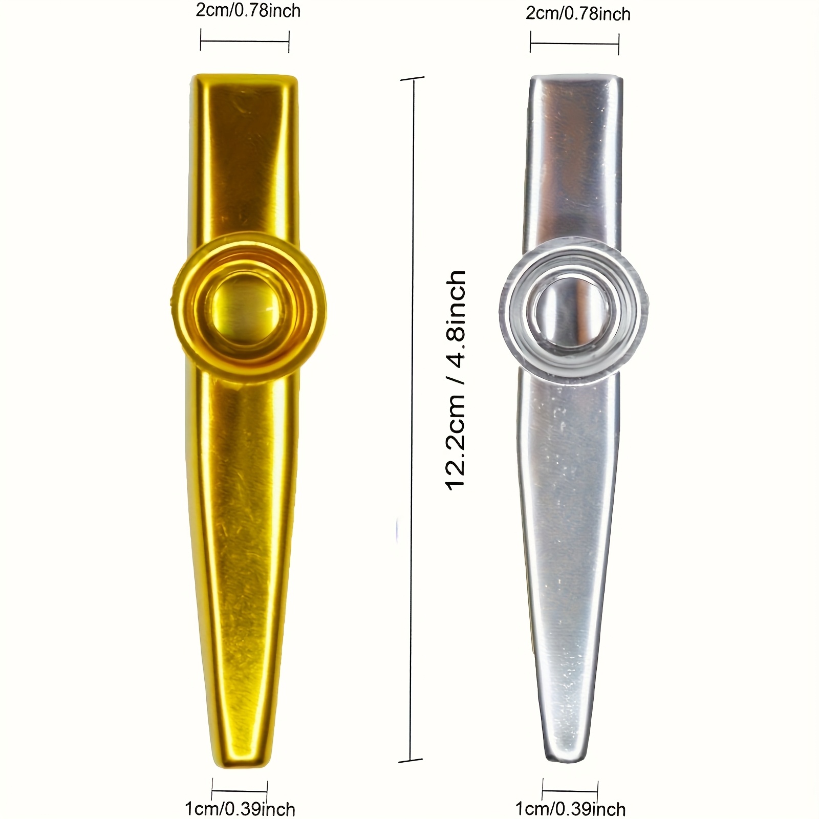7pcs Metal Kazoos Simple Desig - Musical Instrument Gif recensione e prezzo
