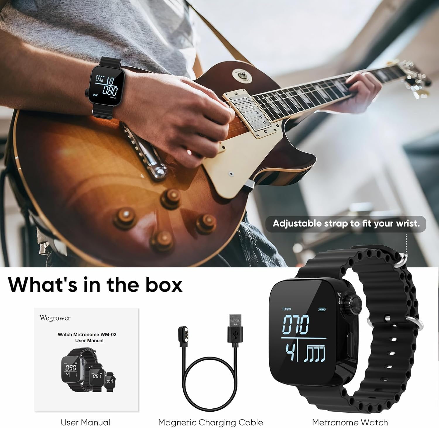 Wearable Vibrating Metronome 4 - Musical Instrument Gif recensione e prezzo