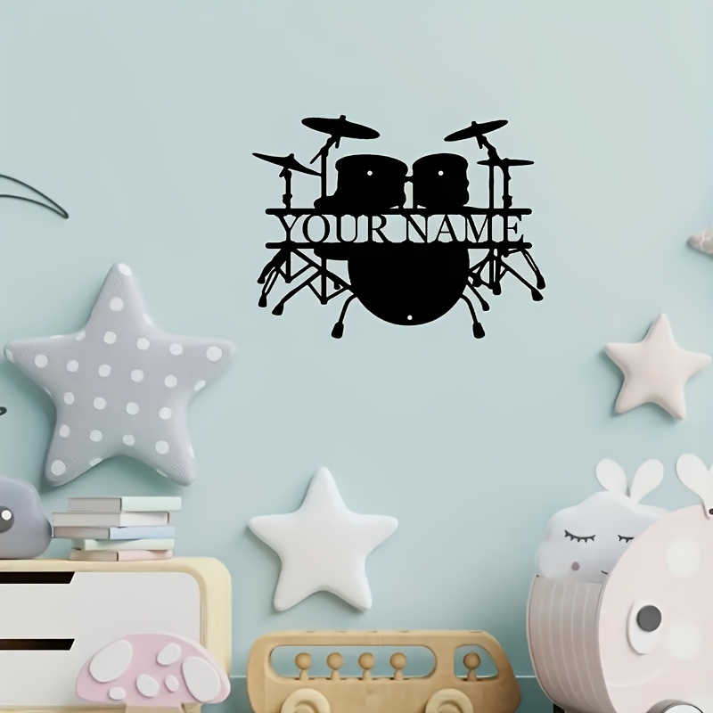 Custom Drum Set Metal Wall Art - Musical Instrument Name recensione e prezzo