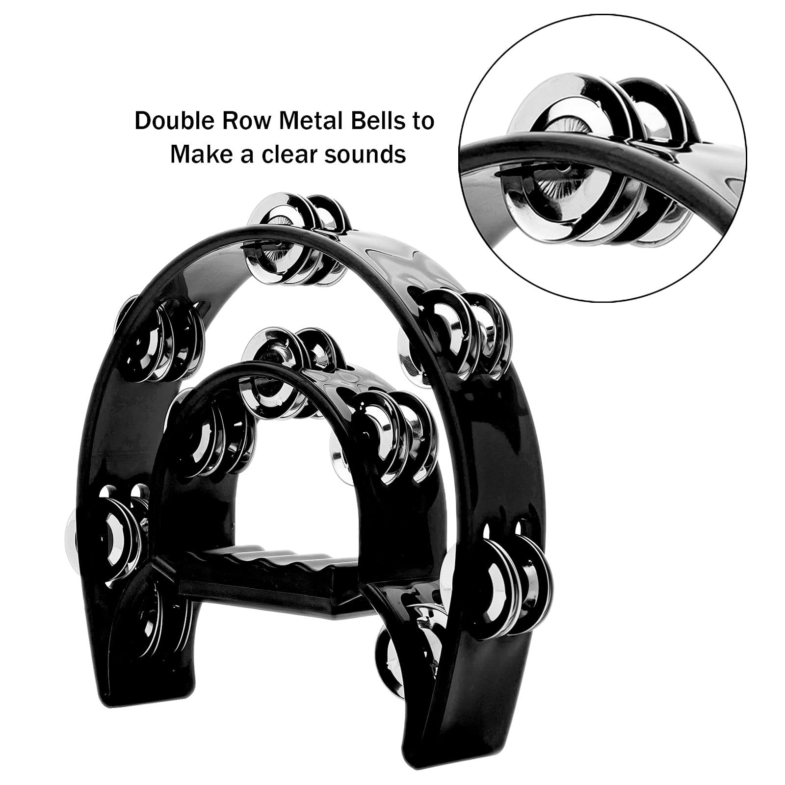 Tambourine Double Row Metal Ji - Musical Instrument Gif recensione e prezzo