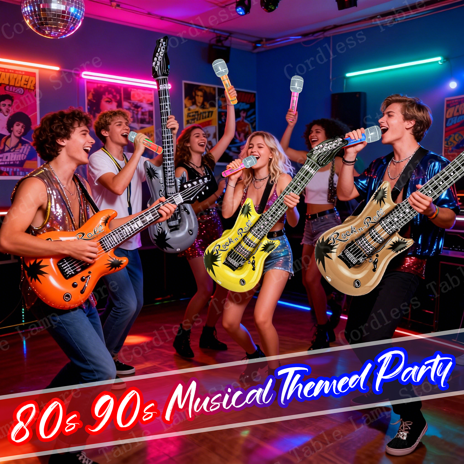 12-60Pcs Inflatable Rock Star  - Musical Instrument You Blow Into recensione e prezzo