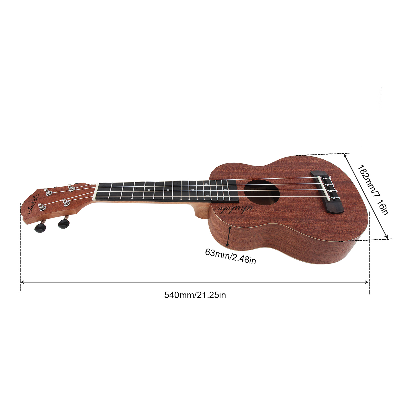 21 Inch Soprano Ukulele / Ukul - Musical Instrument Project recensione e prezzo