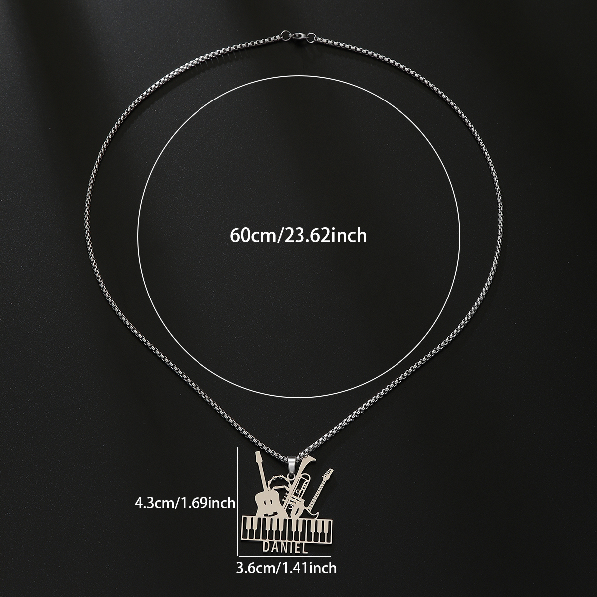 Custom Name Necklaces For Wome - Musical Instrument Name recensione e prezzo