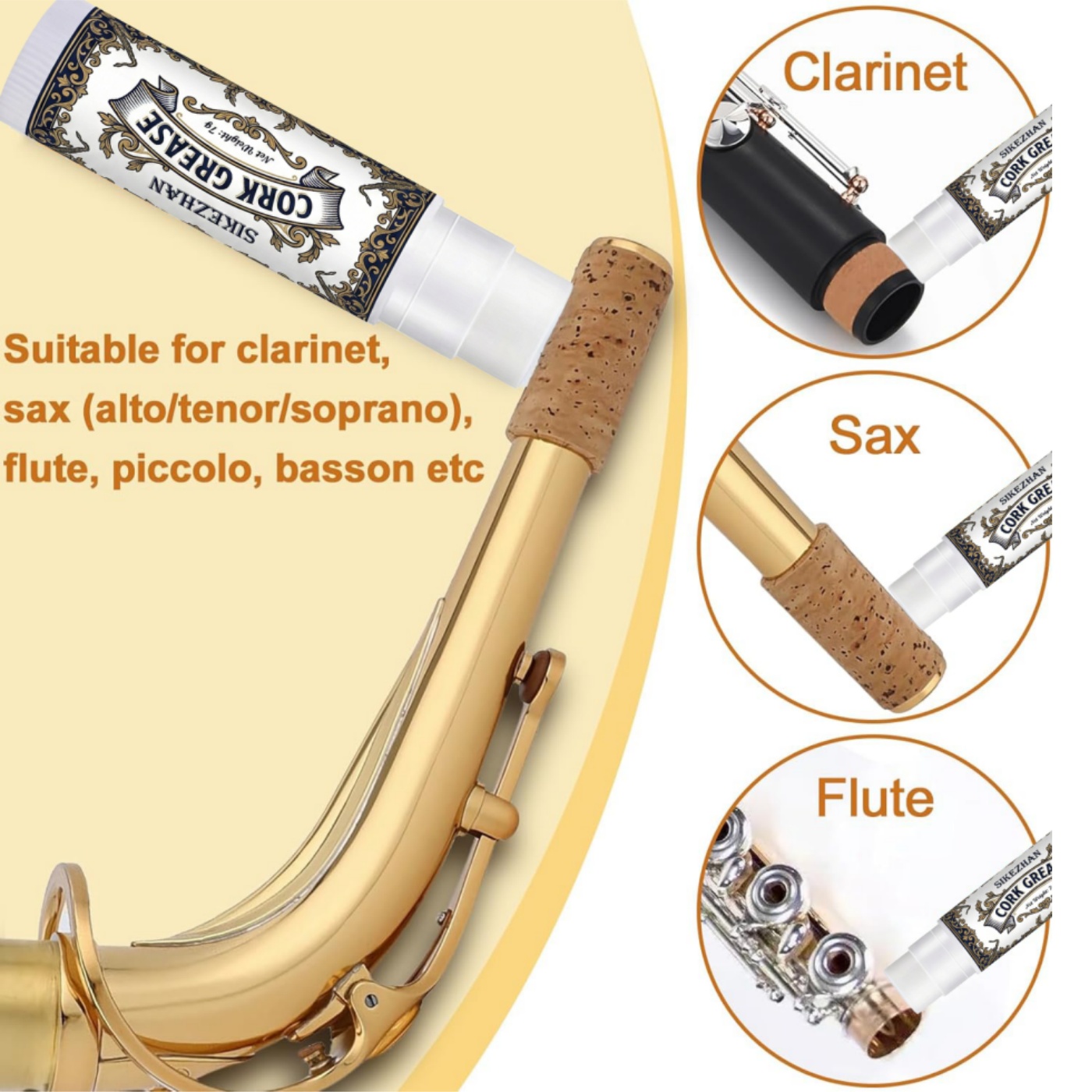Premium Cork Grease for Clarin - Musical Instrument Bazooka recensione e prezzo
