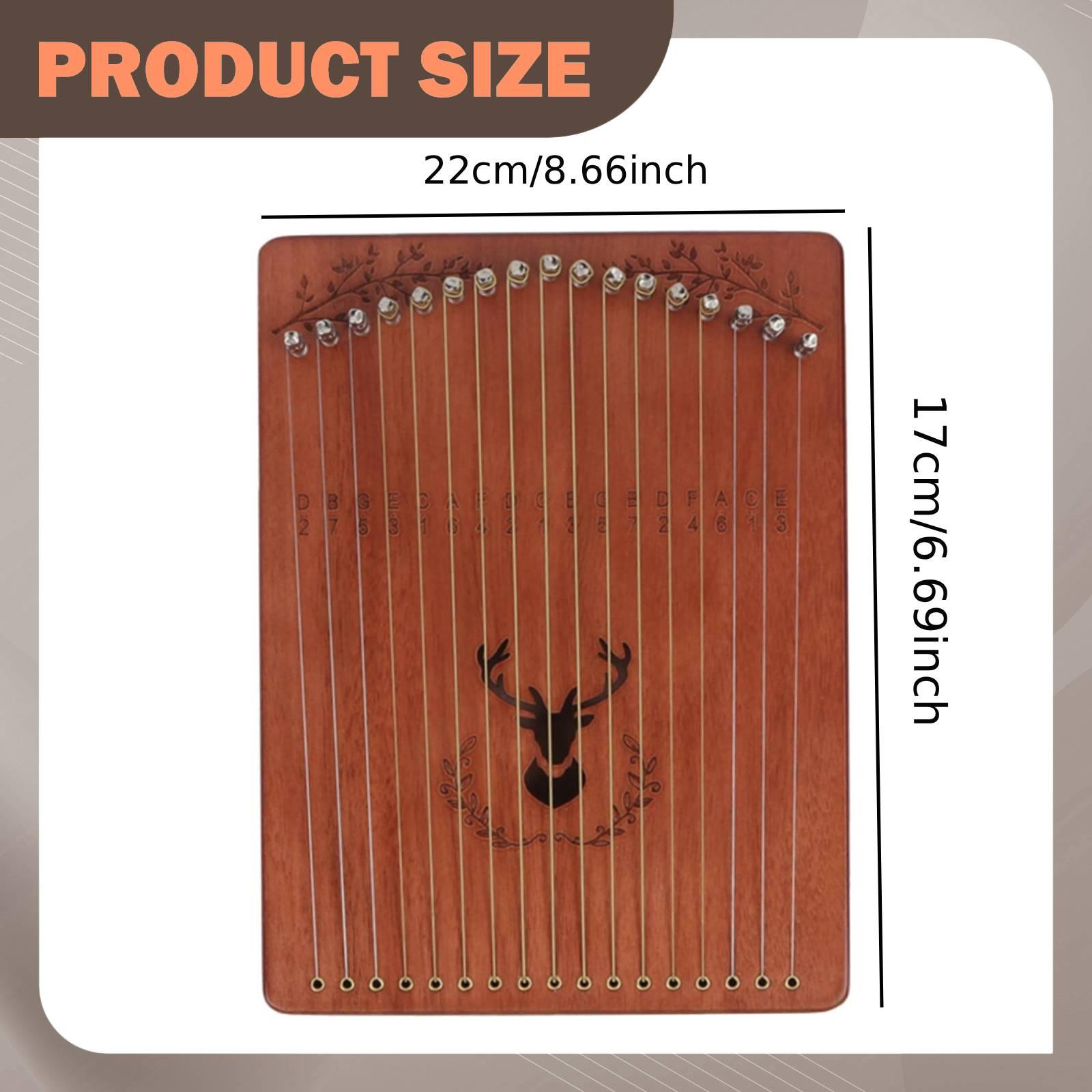Portable 17 String Lyre Harp M - Musical Instrument Lyre recensione e prezzo