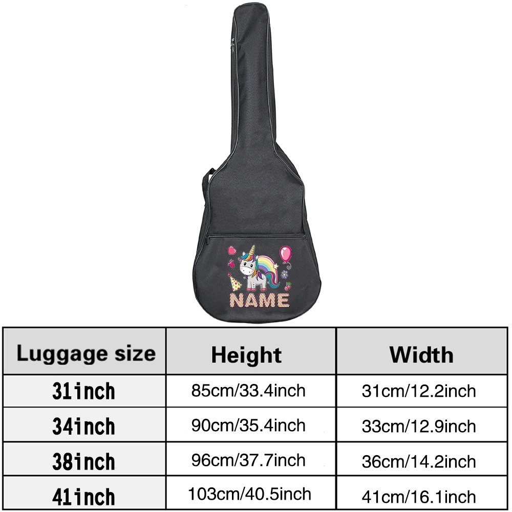 Customized Name Guitar Bag 36- - Musical Instrument Name recensione e prezzo