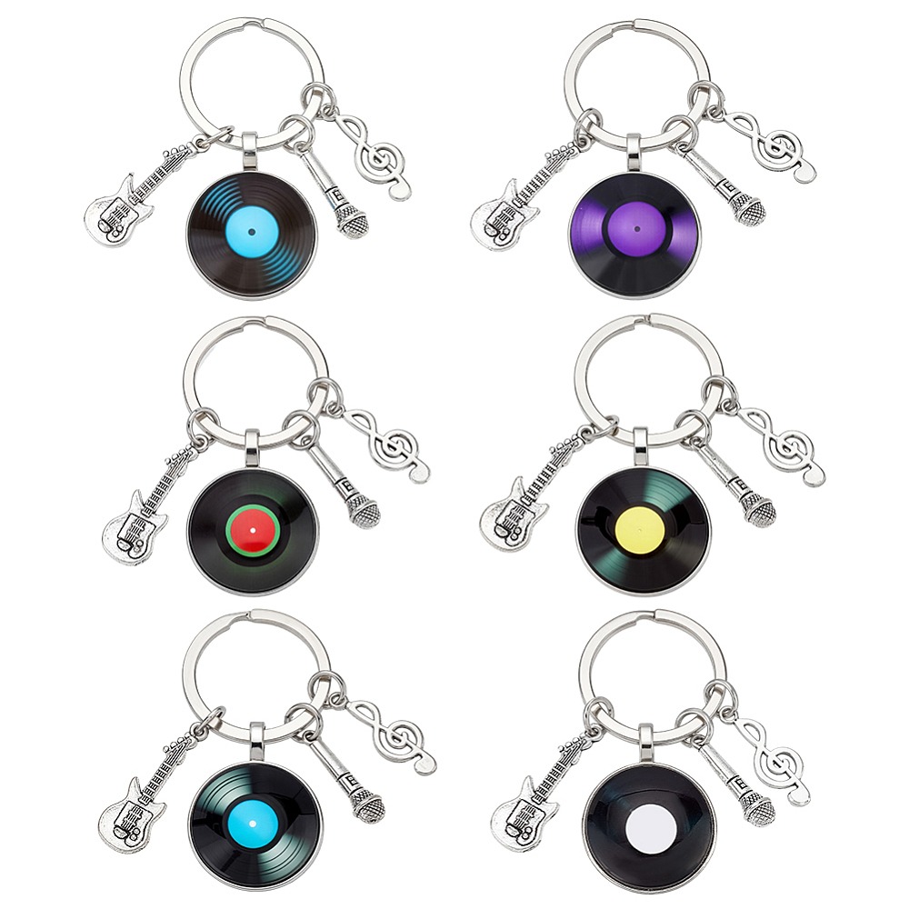 6Pcs 6 Colors Glass Pendant Ke - Musical Instrument Glass recensione e prezzo