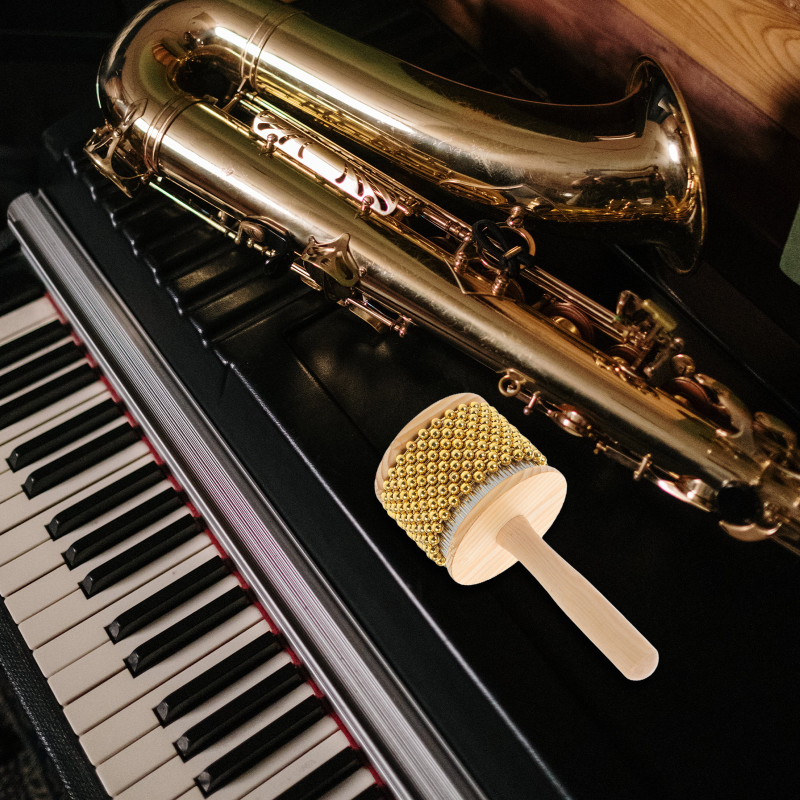 Mini Wooden Cabasa African Rhy - Musical Instrument Jazz recensione e prezzo