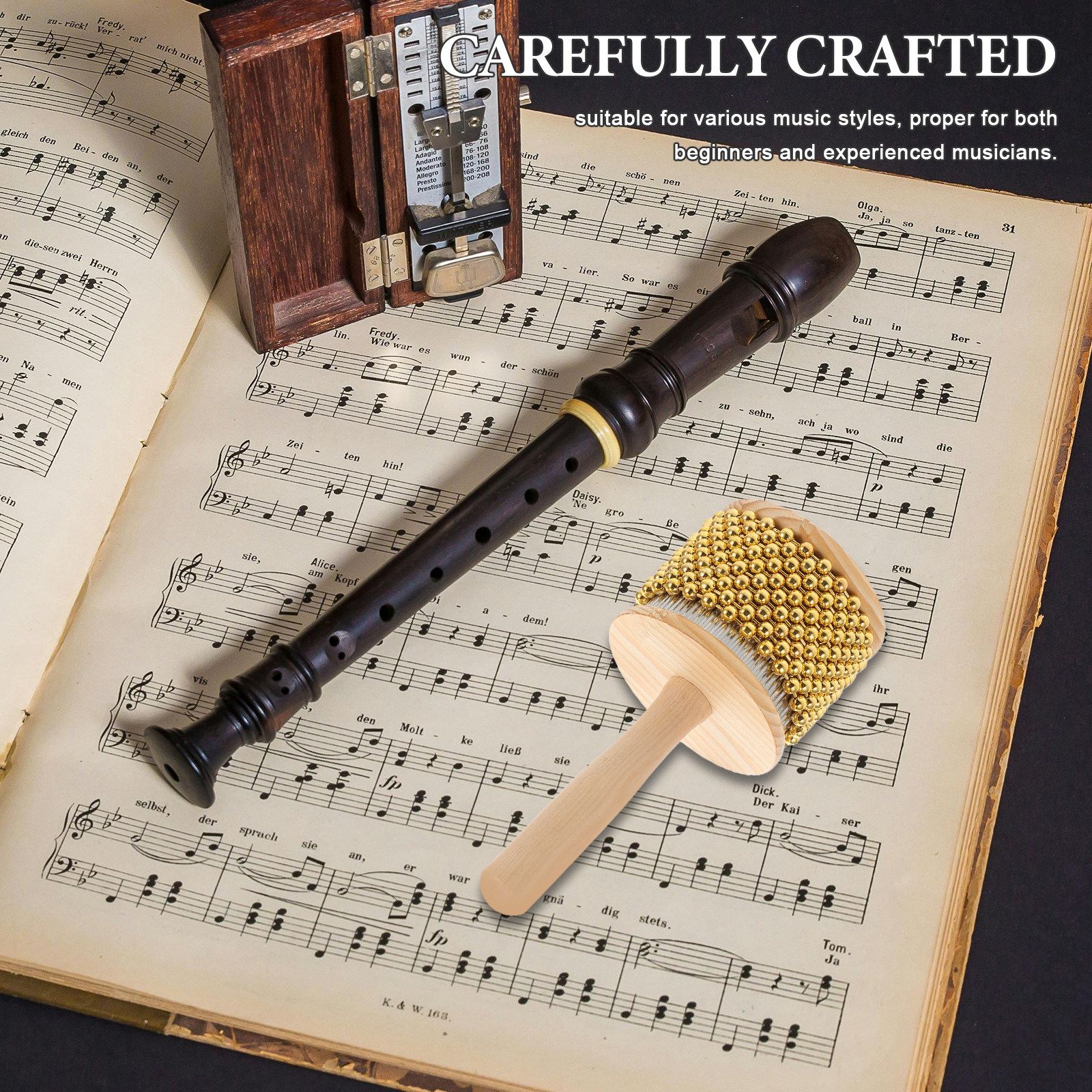 Mini Wooden Cabasa African Rhy - Musical Instrument Jazz recensione e prezzo
