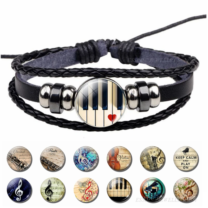 Music Notes Bracelet Vintage V - Musical Instrument Glass recensione e prezzo