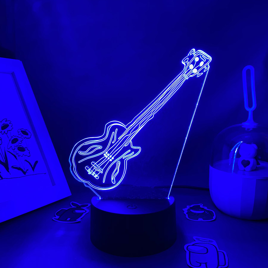 Guitar 3D Illusion LED Night L - Musical Instrument No Touch recensione e prezzo
