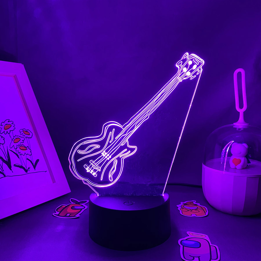 Guitar 3D Illusion LED Night L - Musical Instrument No Touch recensione e prezzo