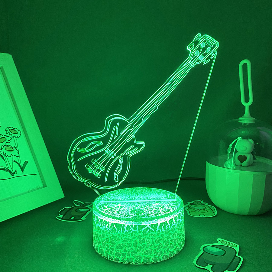 Guitar 3D Illusion LED Night L - Musical Instrument No Touch recensione e prezzo