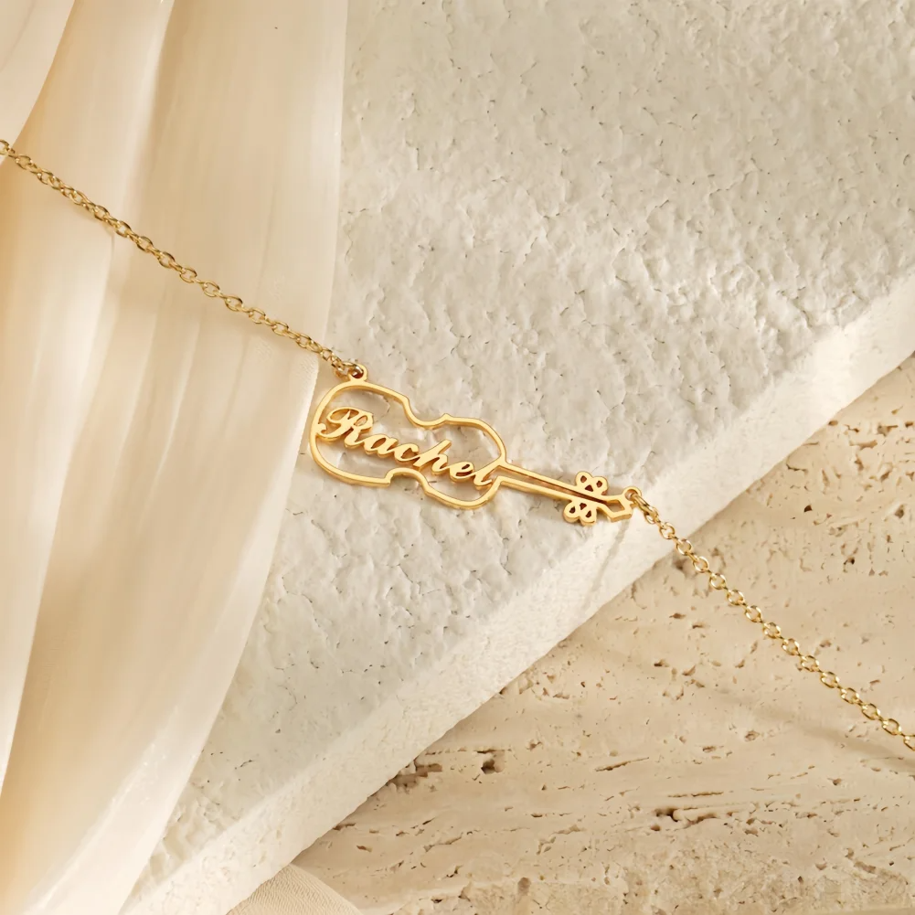 Personalized Violin Necklace C - Musical Instrument Name recensione e prezzo