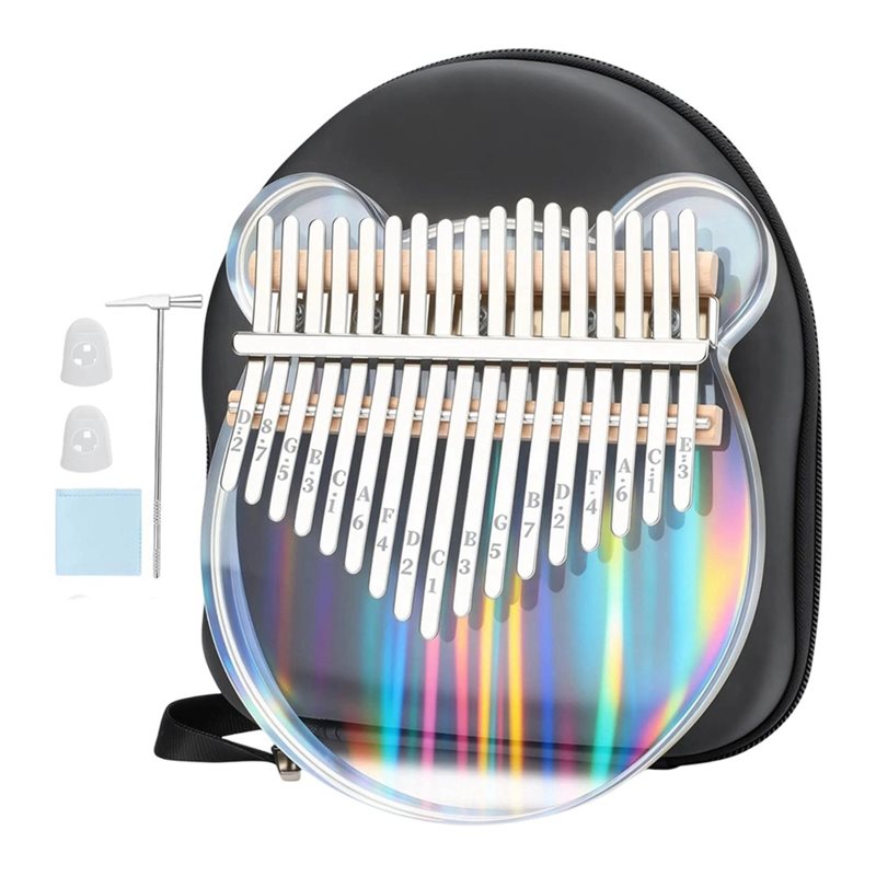 17 Key Clear Acrylic Kalimba T - A Musical Instrument With Keys recensione e prezzo