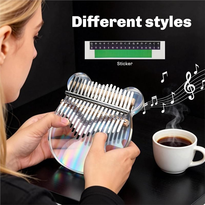 17 Key Clear Acrylic Kalimba T - A Musical Instrument With Keys recensione e prezzo
