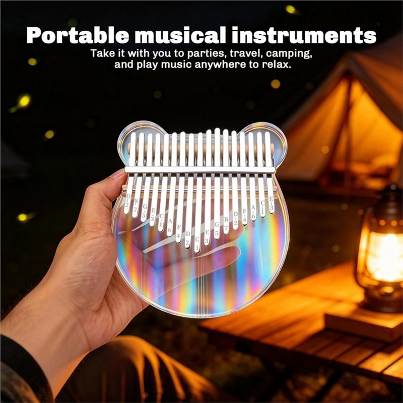17 Key Clear Acrylic Kalimba T - A Musical Instrument With Keys recensione e prezzo