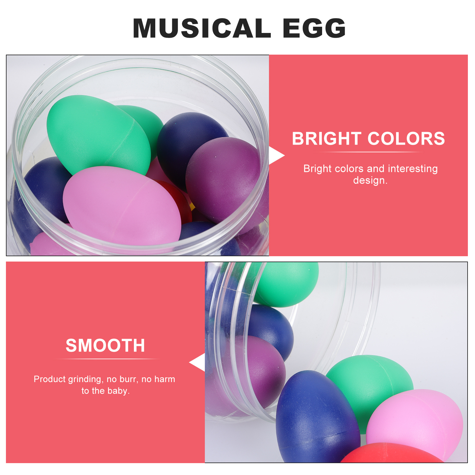 20Pcs Musical Egg Shakers Prem - Musical Instrument Gif recensione e prezzo