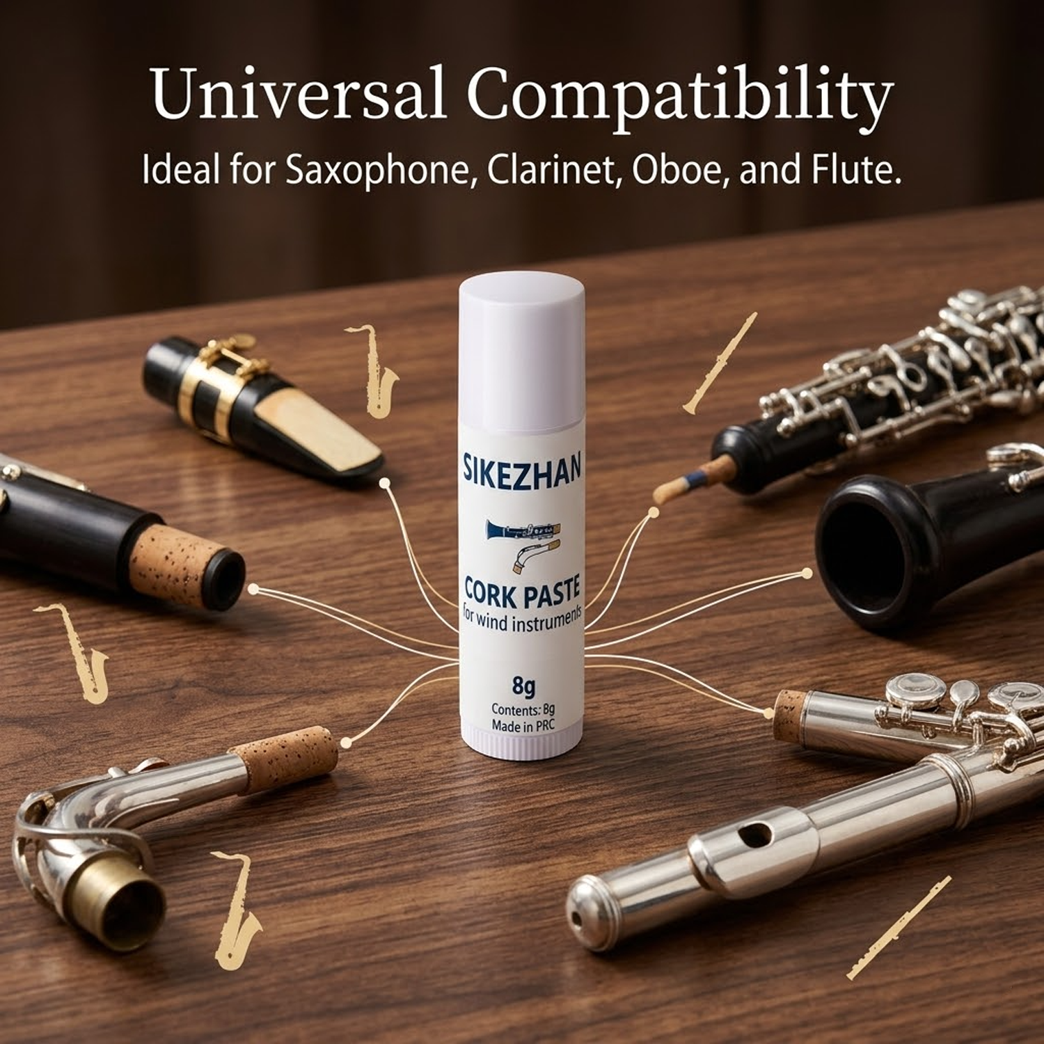 8g SIKEZHAN Woodwind Cork Grea - Musical Instrument Bazooka recensione e prezzo