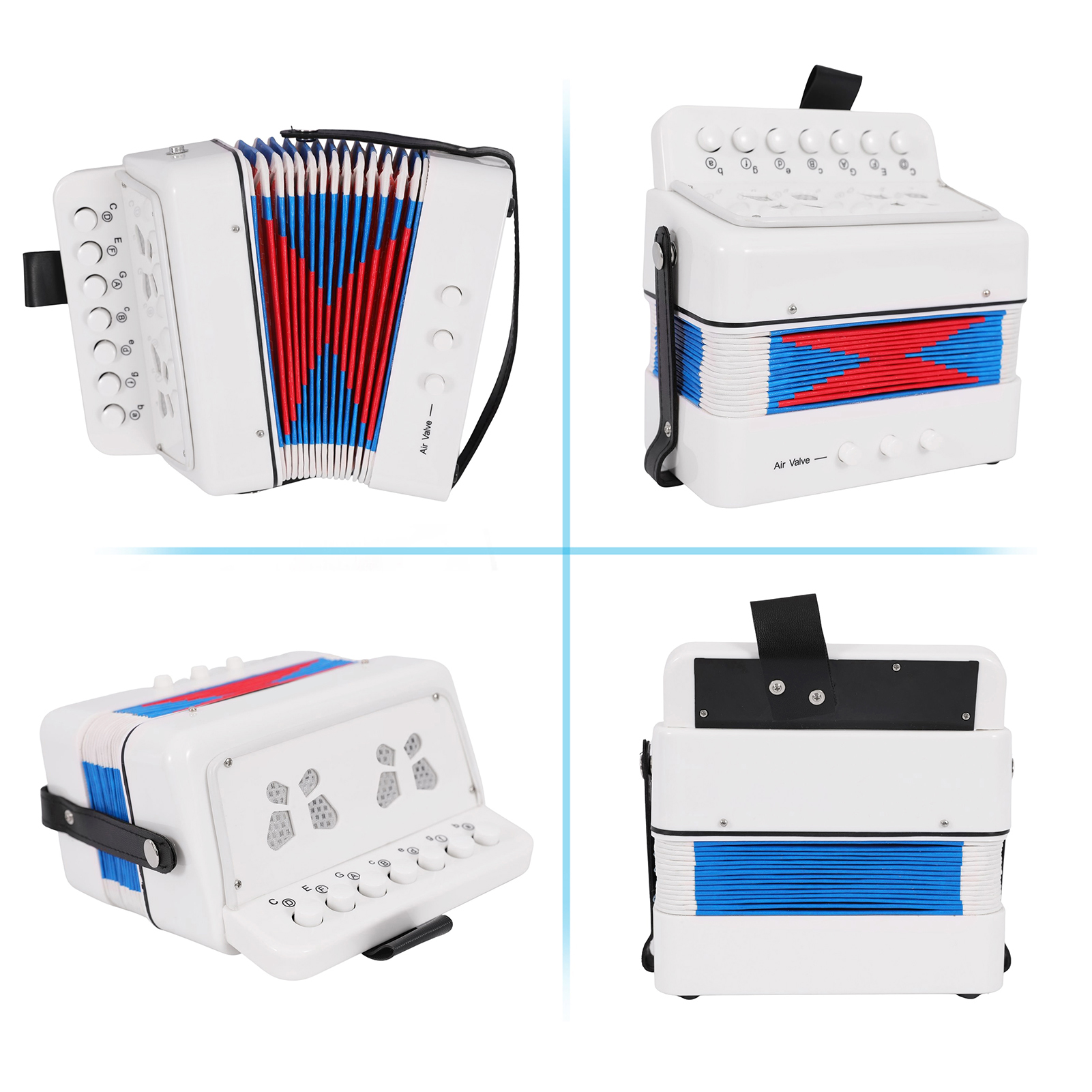 Mini 10 Keys Accordion Toy for - Musical Instrument Project recensione e prezzo