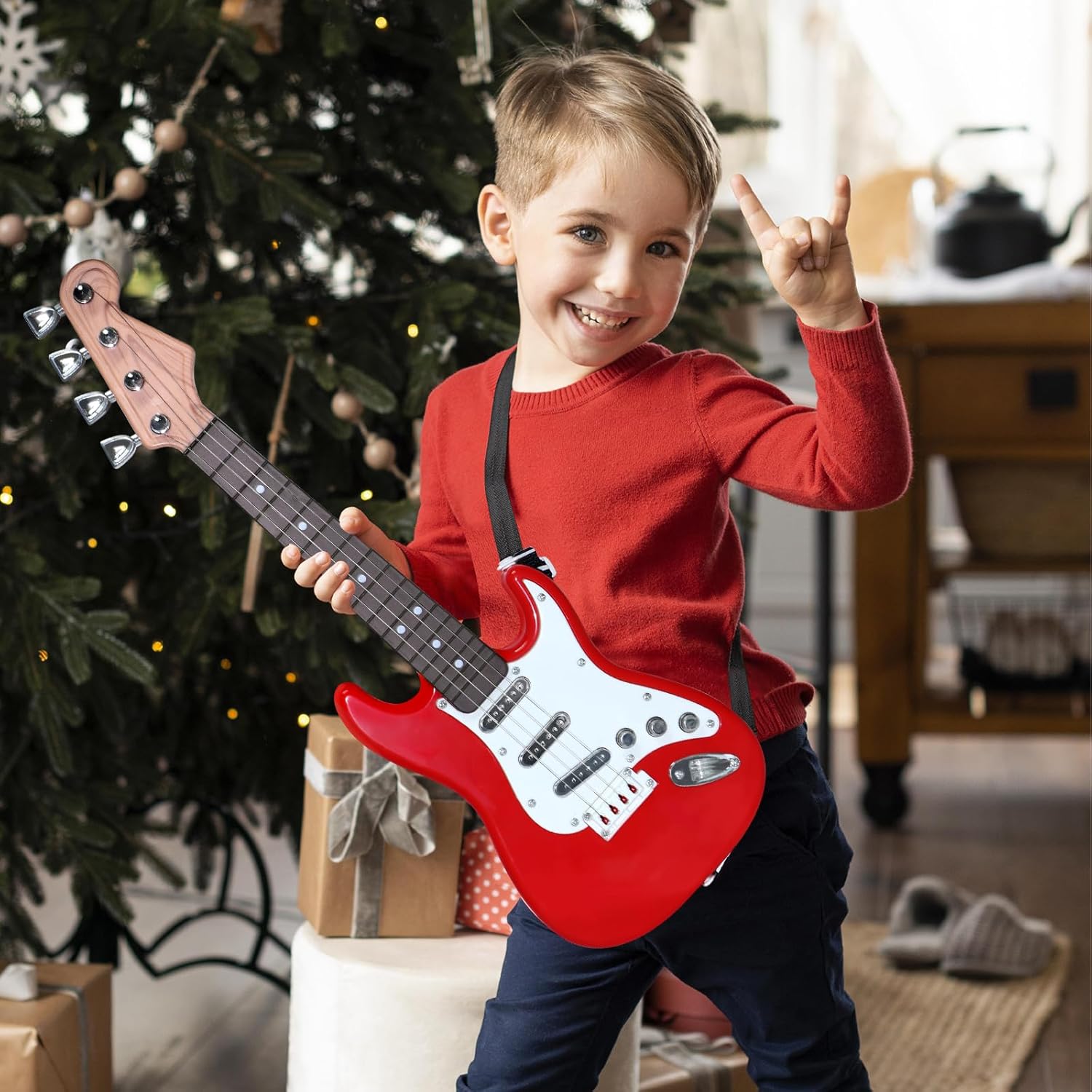 Kids Electric Guitar Toy - 4-S - Musical Instrument Project recensione e prezzo