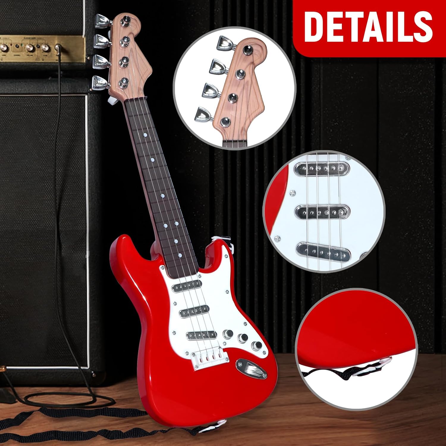 Kids Electric Guitar Toy - 4-S - Musical Instrument Project recensione e prezzo