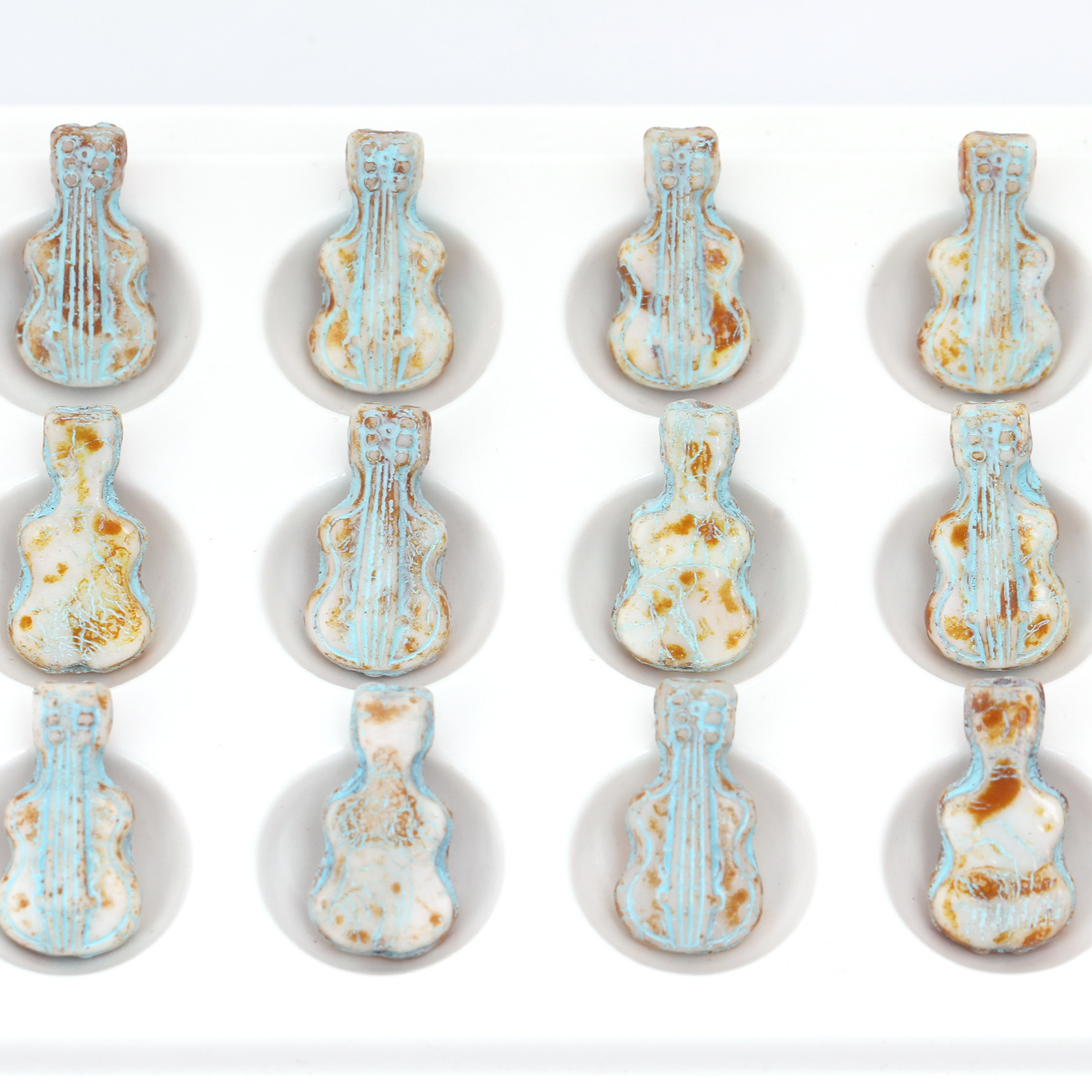 5pcs/10pcs Vintage Crackle Vio - Musical Instrument Glass recensione e prezzo