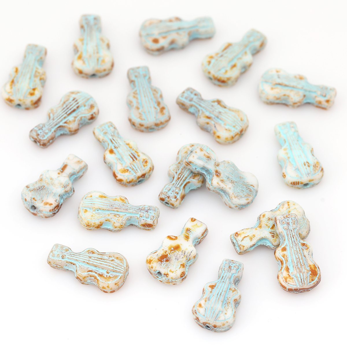 5pcs/10pcs Vintage Crackle Vio - Musical Instrument Glass recensione e prezzo