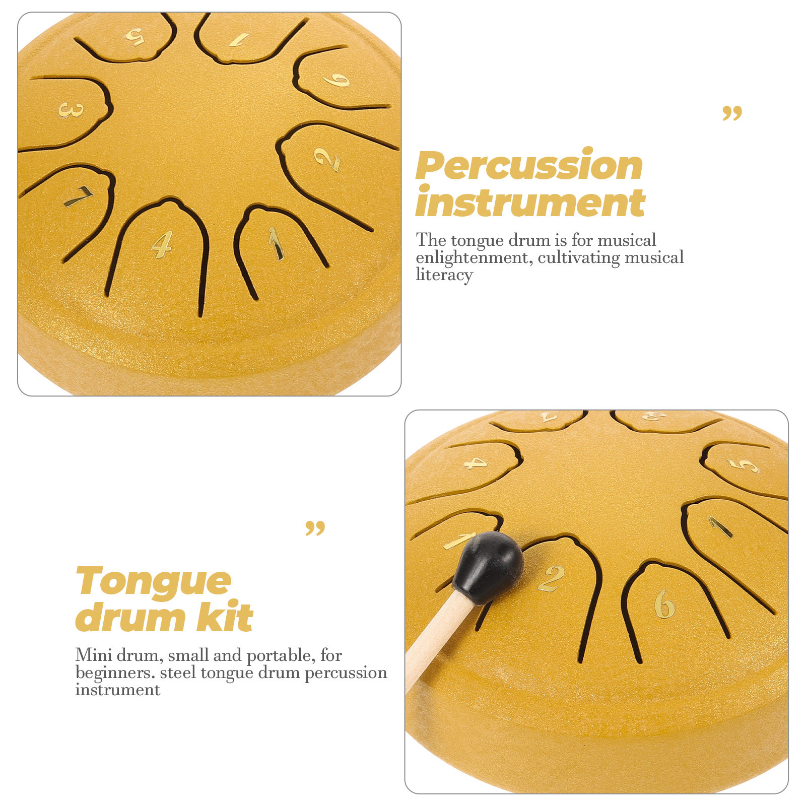 1Set Ethereal Drum Mini Steel  - Tongue Drum Steel recensione e prezzo