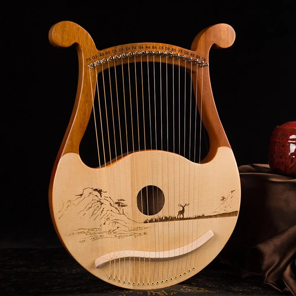 High Quality 19 String Lyre Ha - Musical Instrument Lyre recensione e prezzo